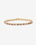 Medium Colored Cubic Zirconia Tennis Bracelet