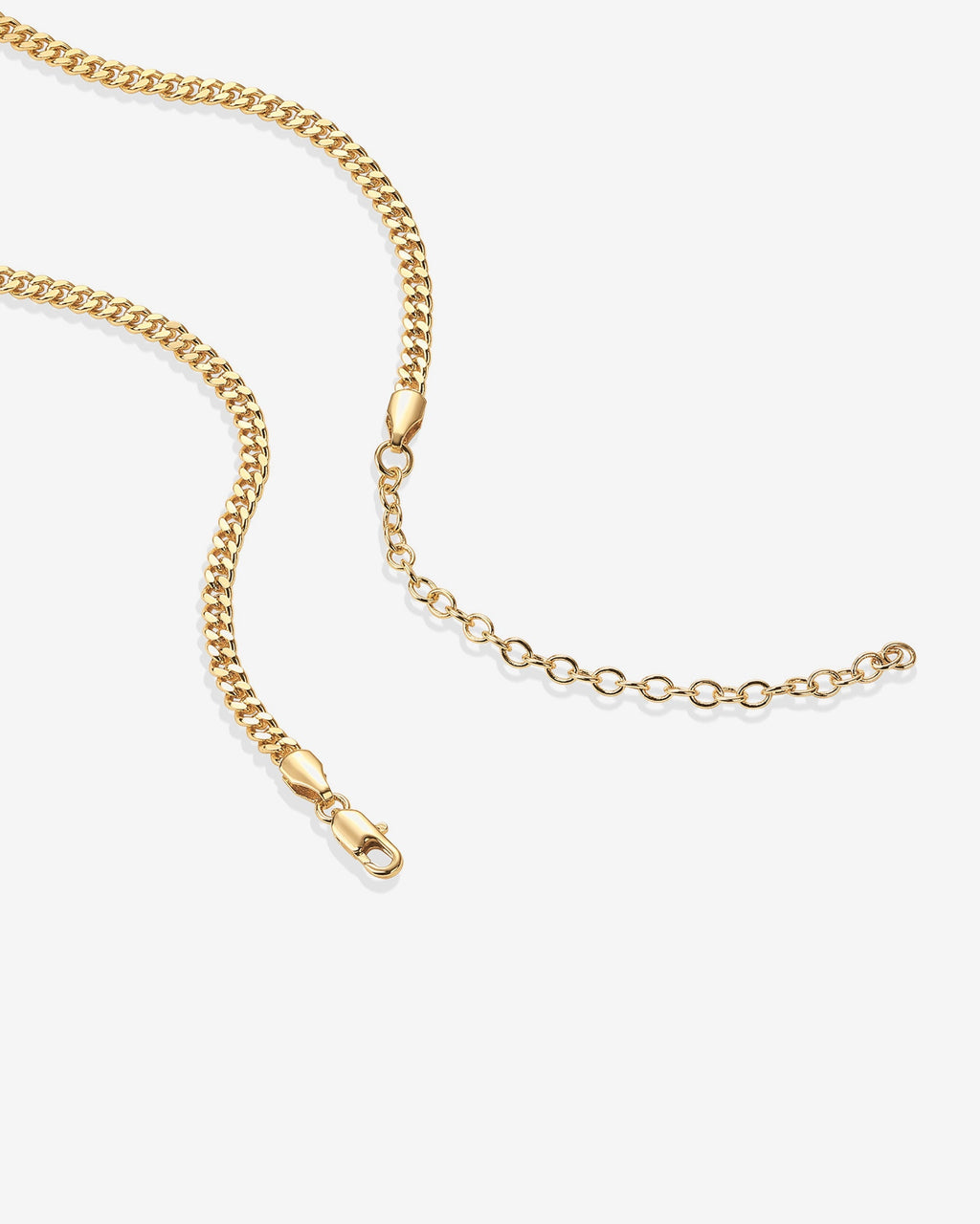 Vermeil Curb Chain Adjustable Necklace