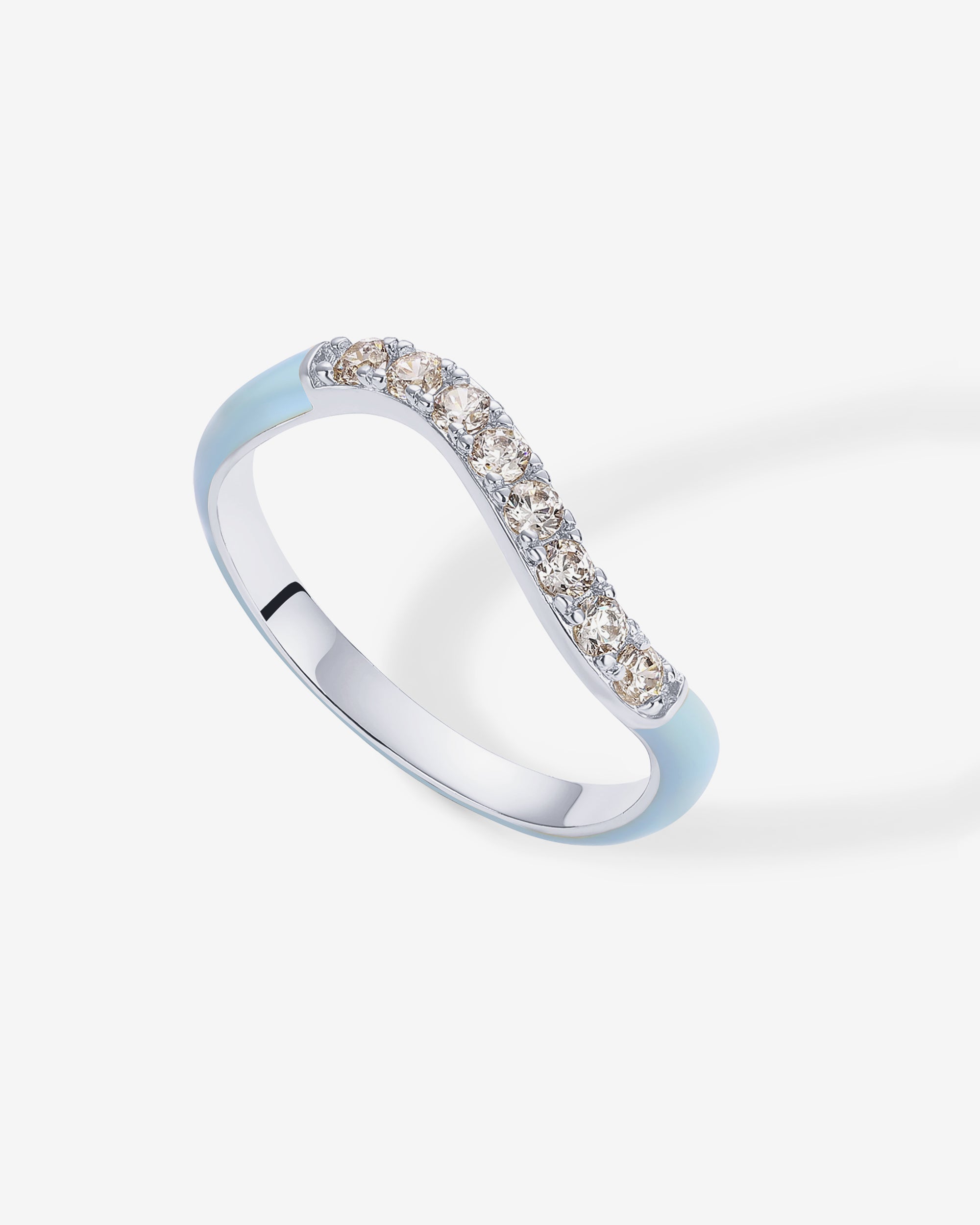 Azul Wavy Enamel Ring
