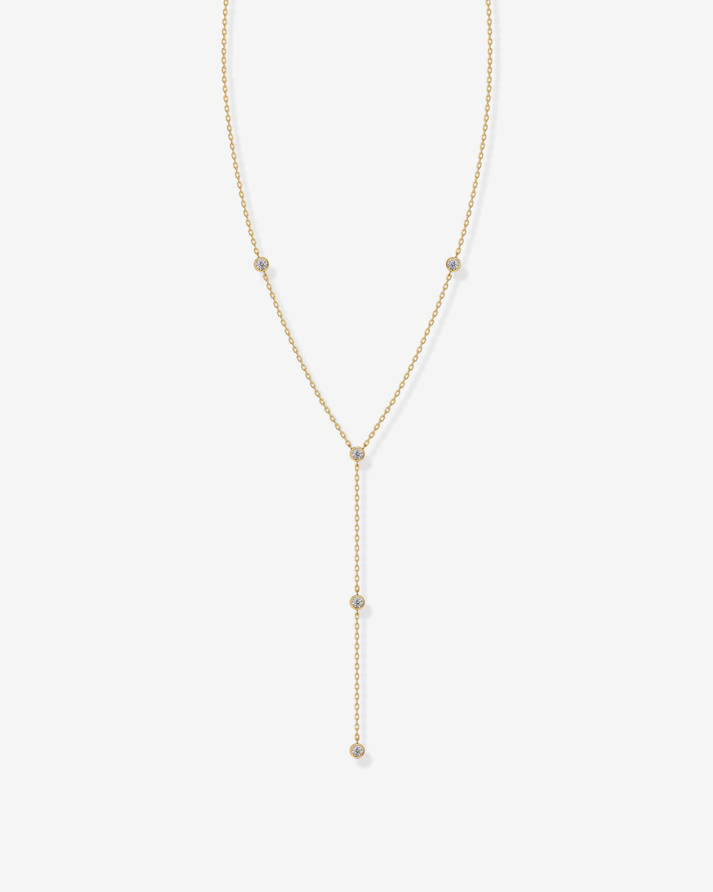 Lariat Station Necklace