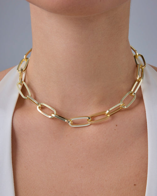 Chunky Paperclip Chain Necklace