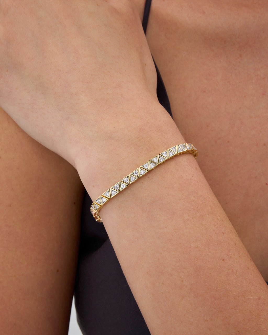 Trillion Cut Tennis Bracelet