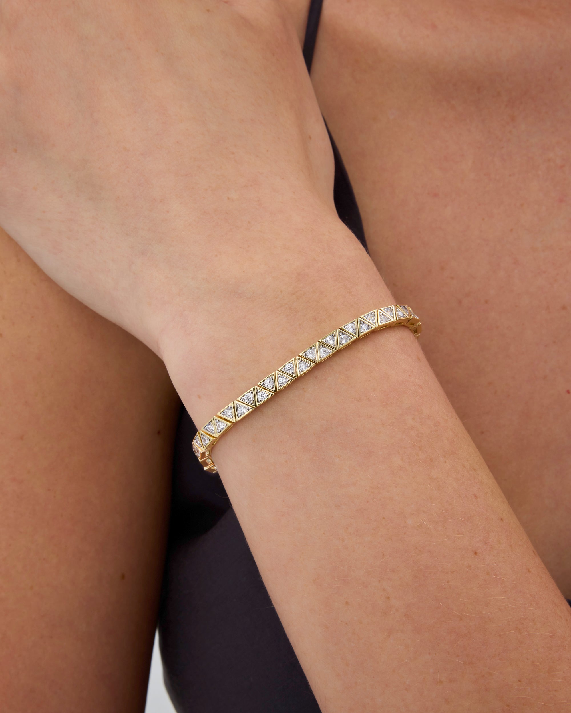 Trillion Cut Tennis Bracelet