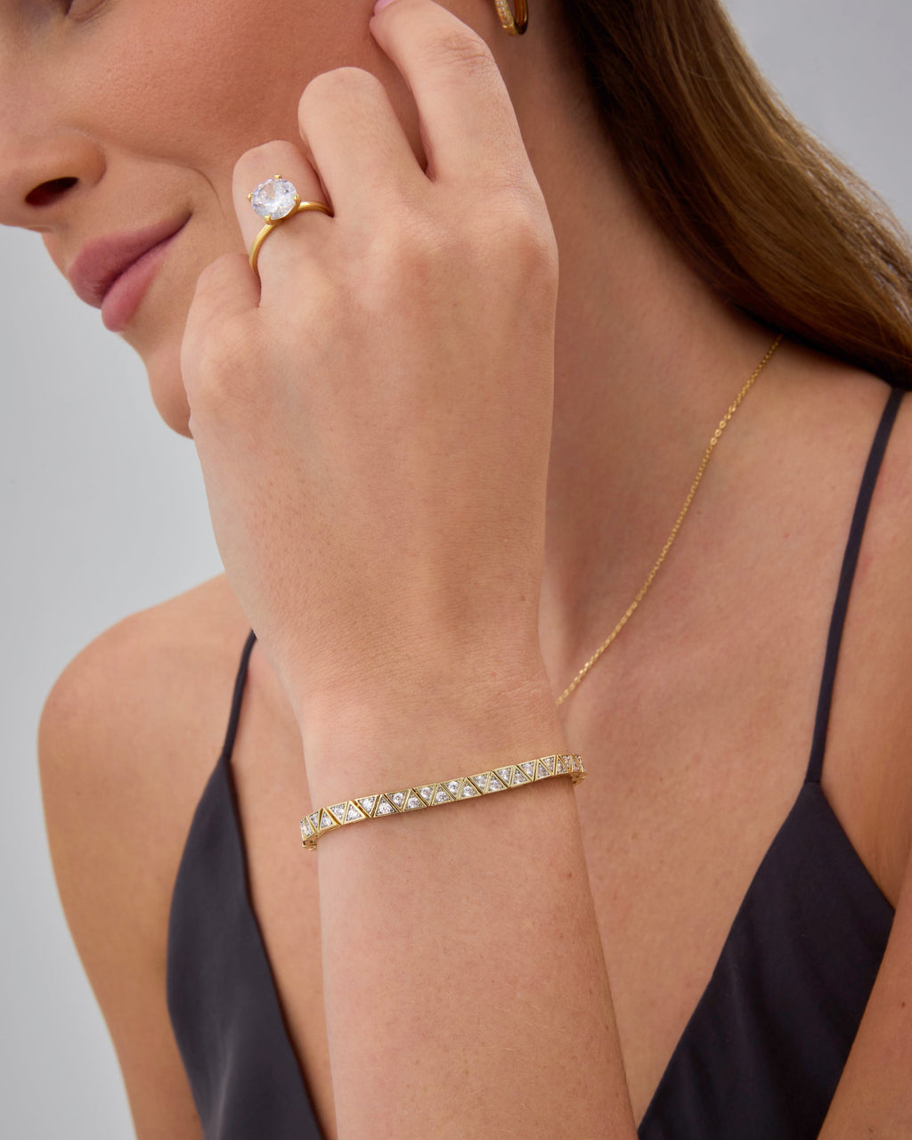 Trillion Cut Tennis Bracelet
