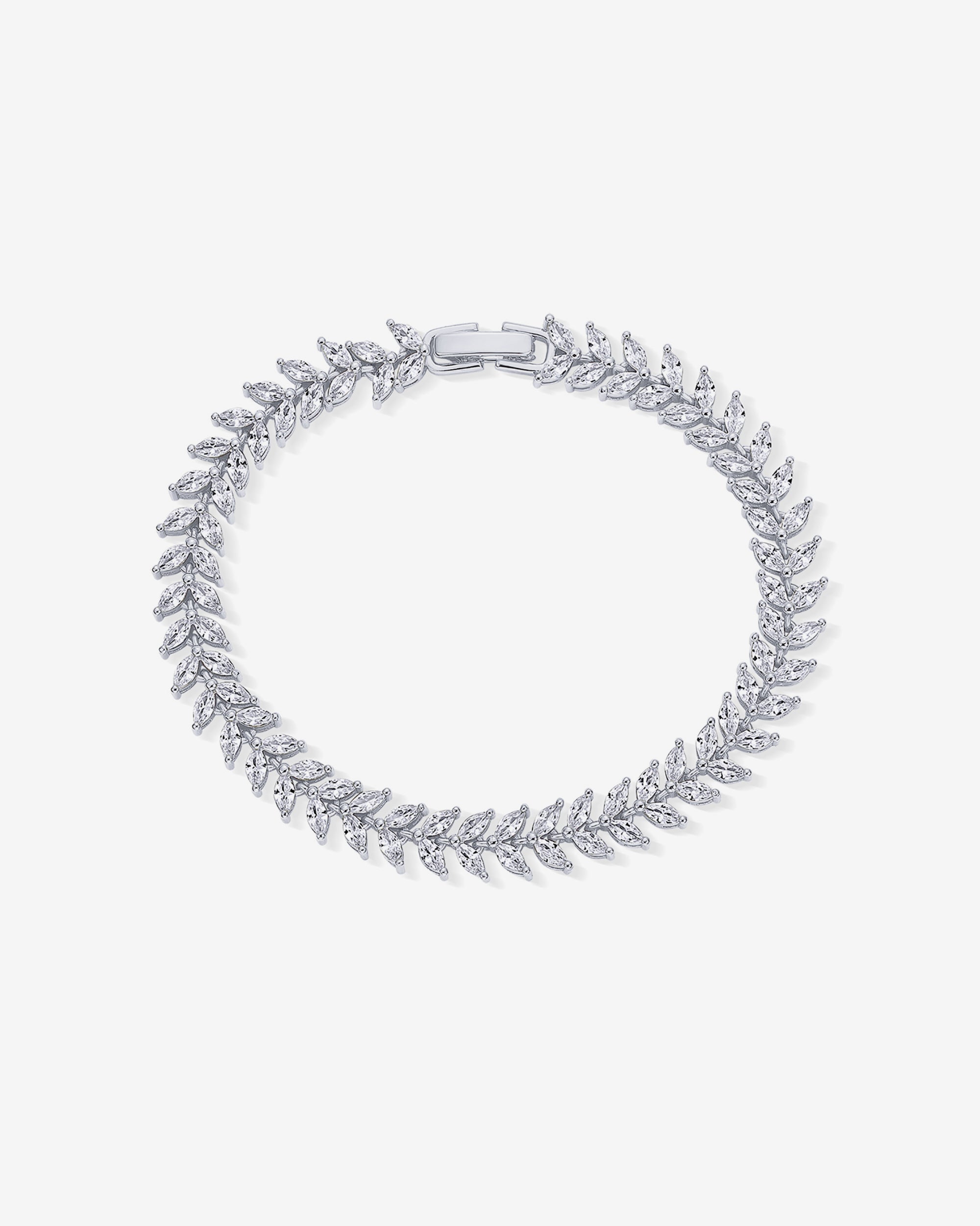Marquise Leaf Tennis Bracelet
