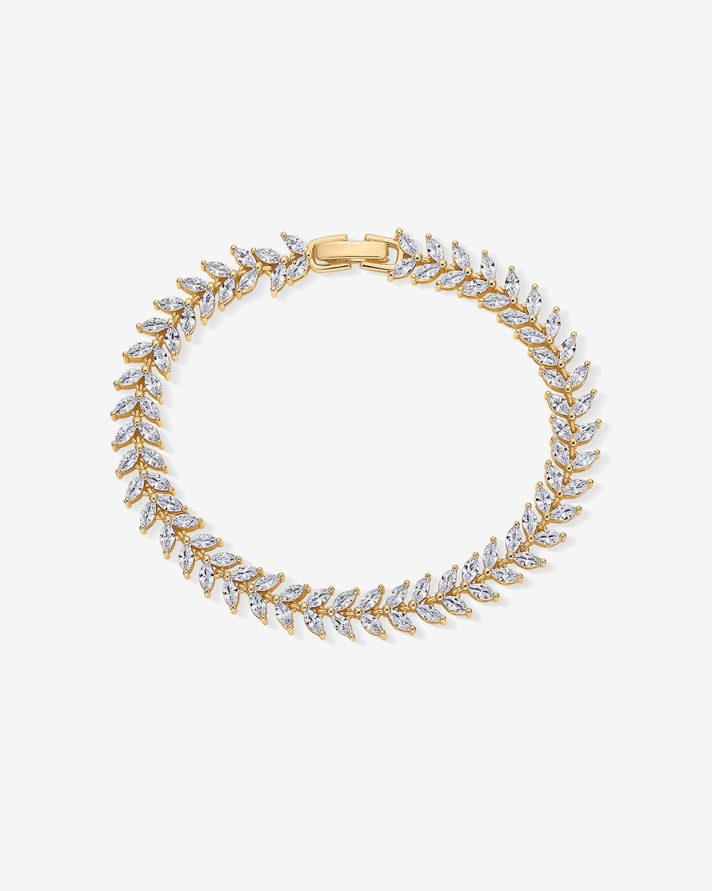 Marquise Leaf Tennis Bracelet