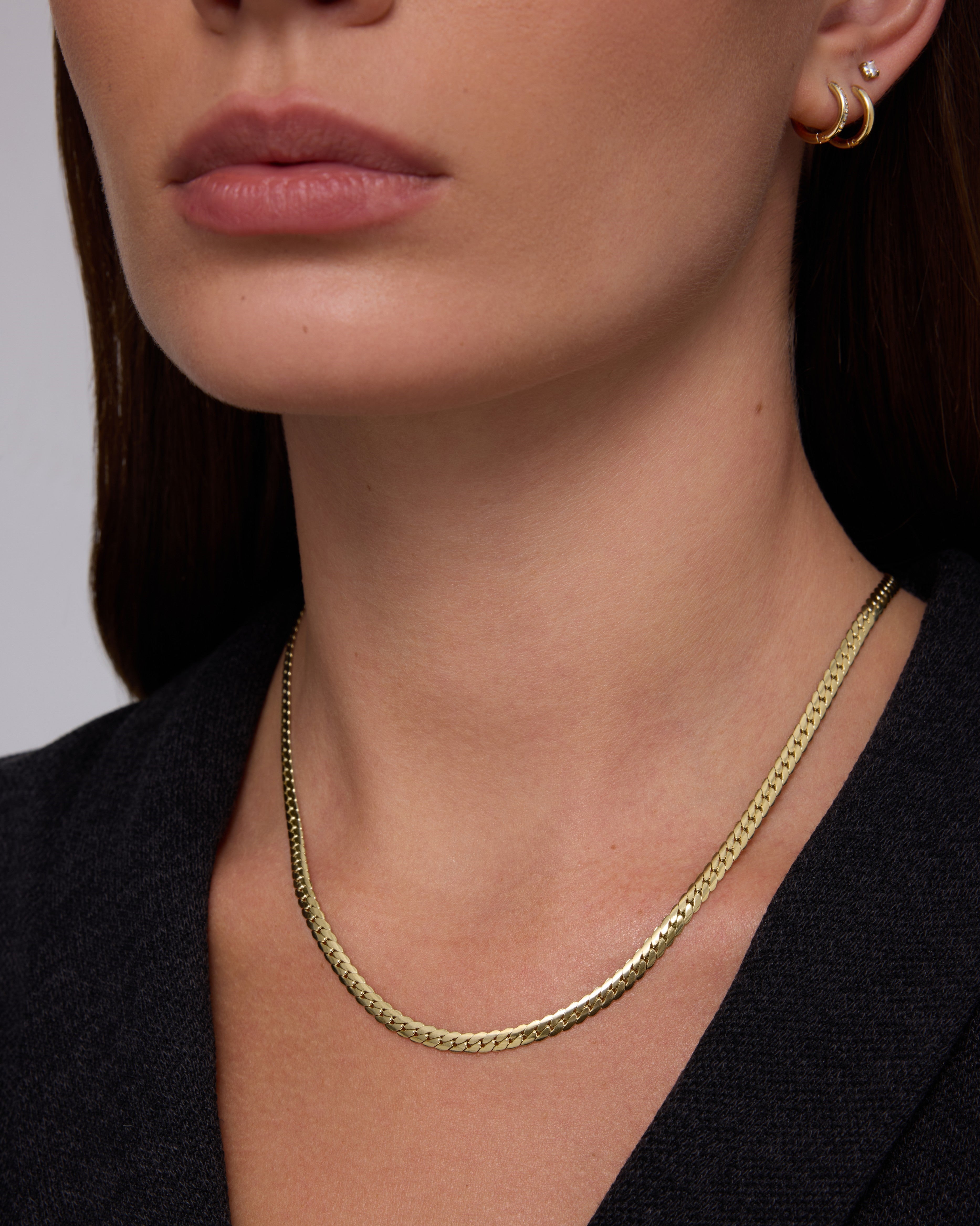 Waterproof Curb Chain Necklace