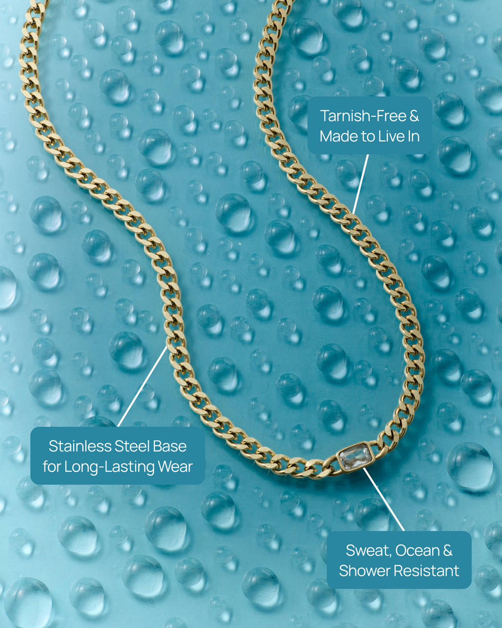 CZ Cuban Link Chain Necklace