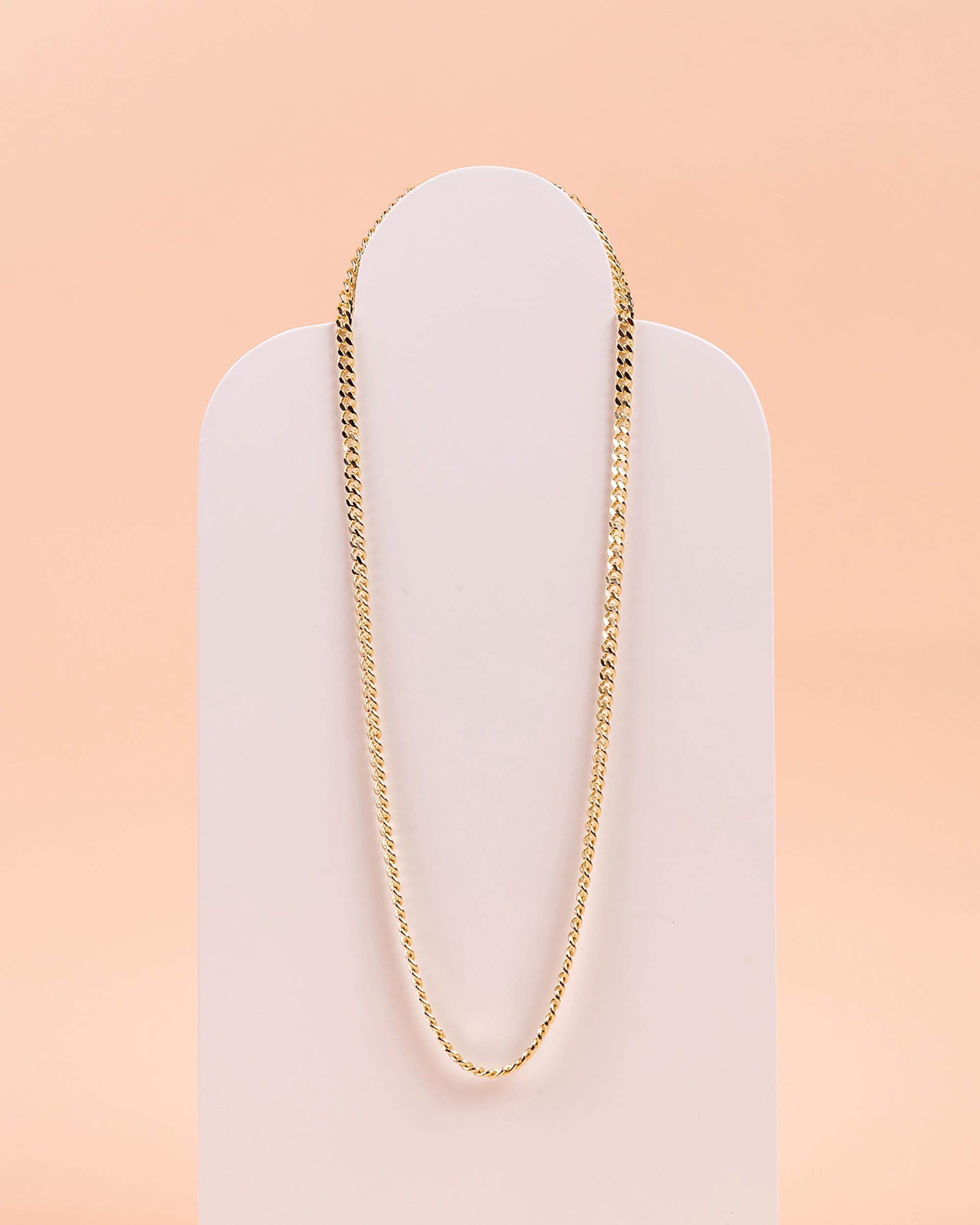 Vermeil Curb Chain Adjustable Necklace
