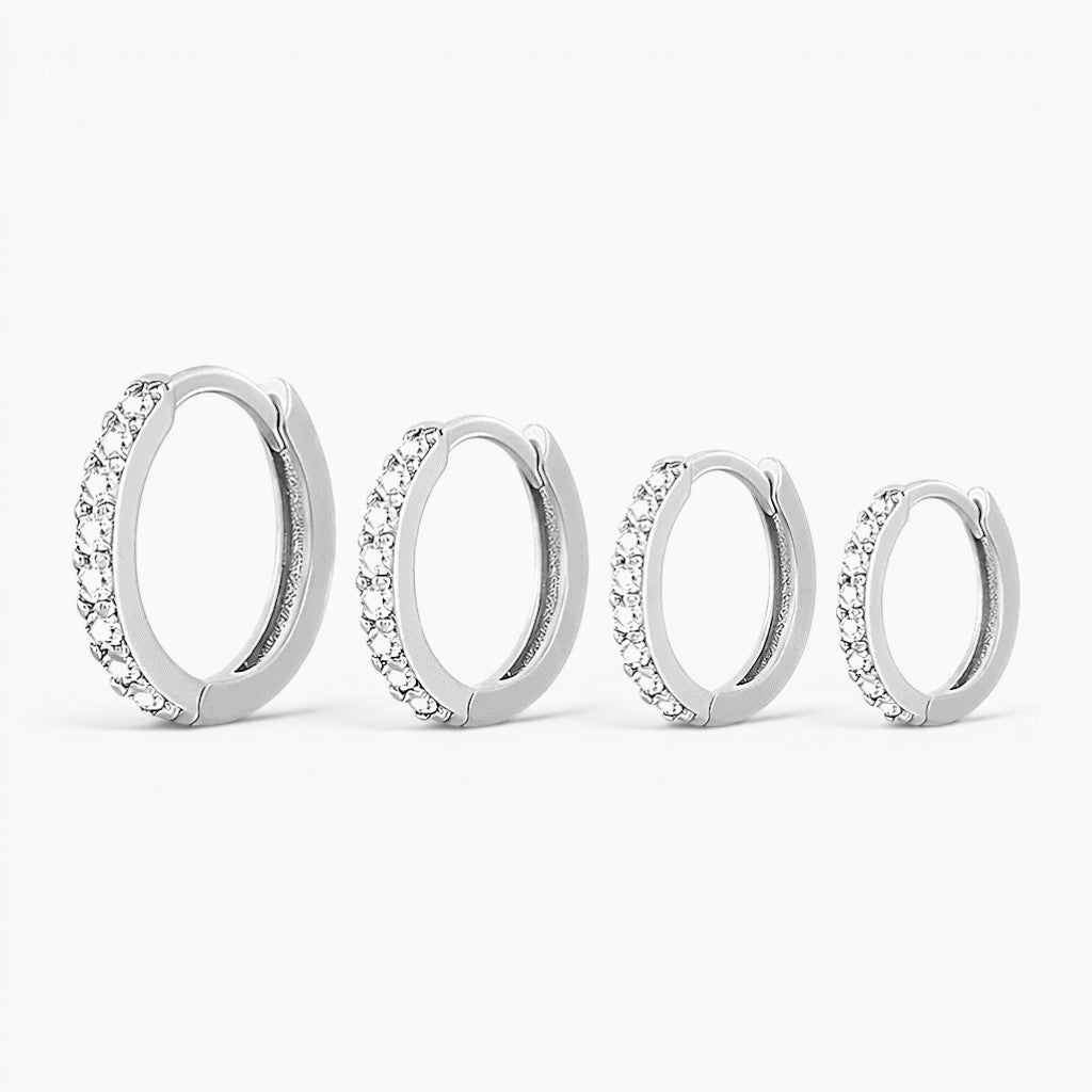 Amara Huggie Hoop Earrings Set