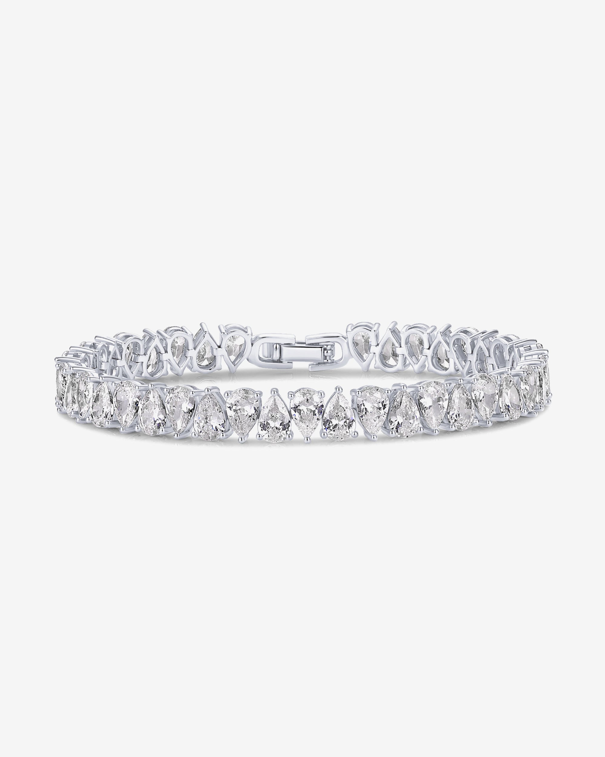 Pear Cubic Zirconia Tennis Bracelet