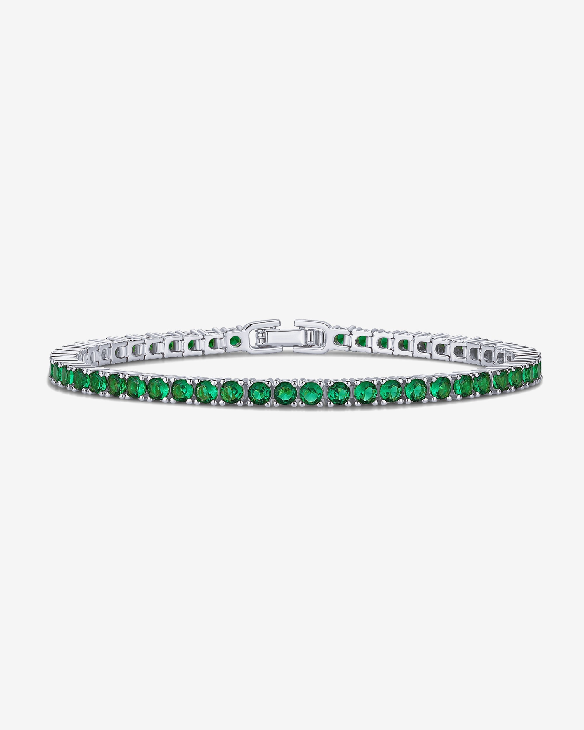 Colored Tennis Cubic Zirconia Bracelet