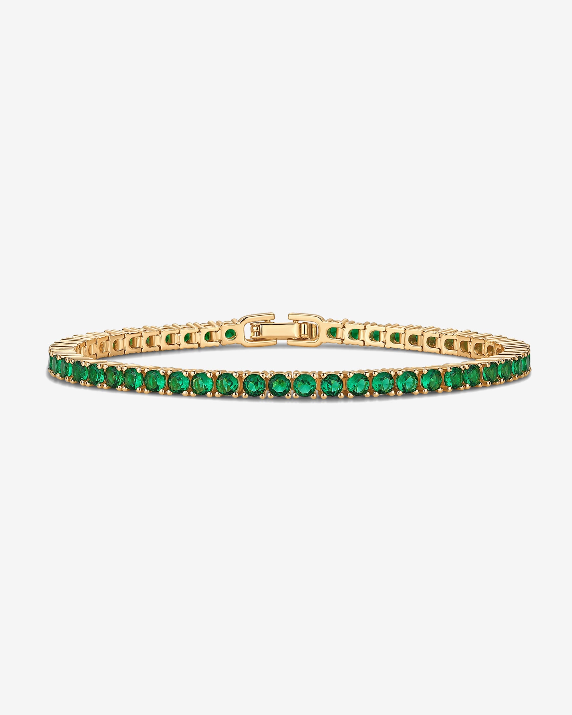 Colored Tennis Cubic Zirconia Bracelet