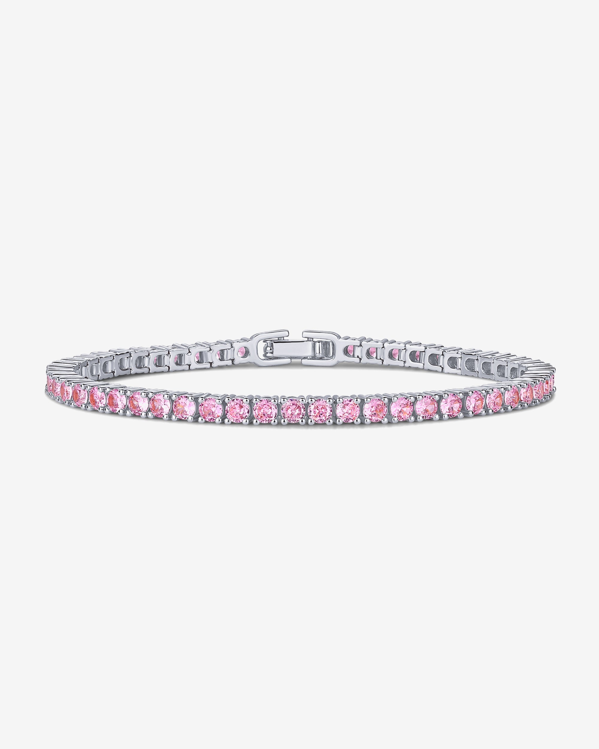 Colored Tennis Cubic Zirconia Bracelet