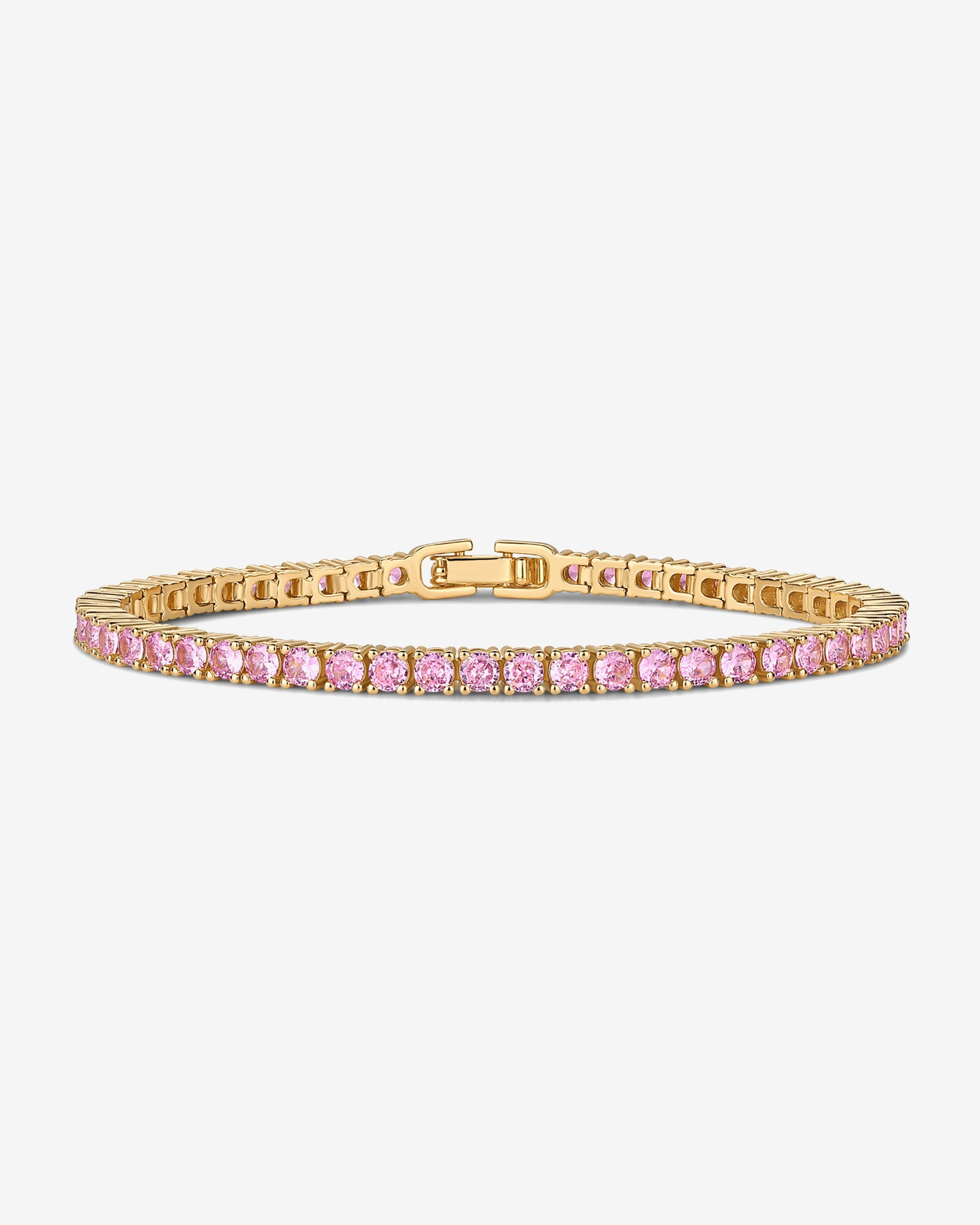 Colored Tennis Cubic Zirconia Bracelet