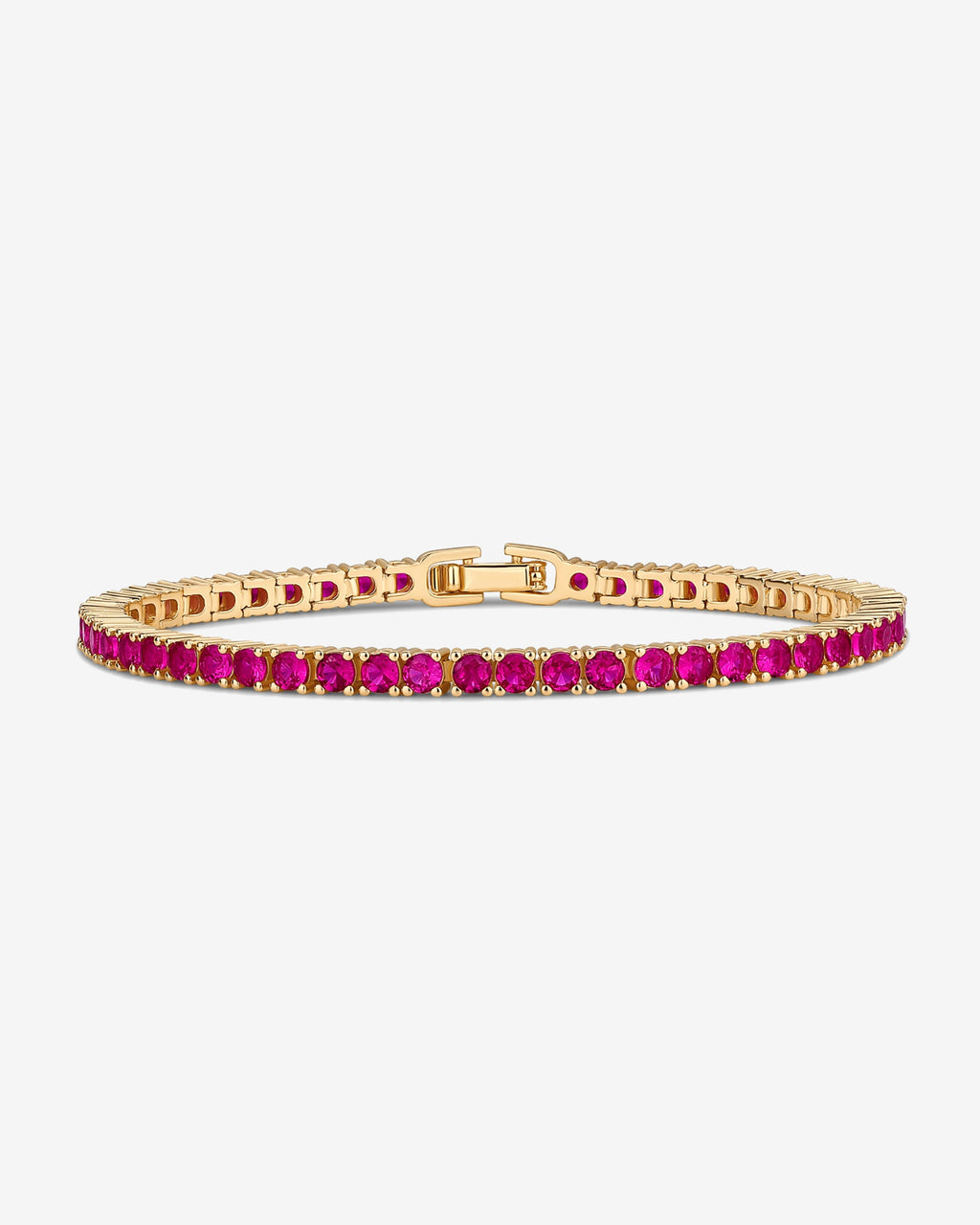 Colored Tennis Cubic Zirconia Bracelet