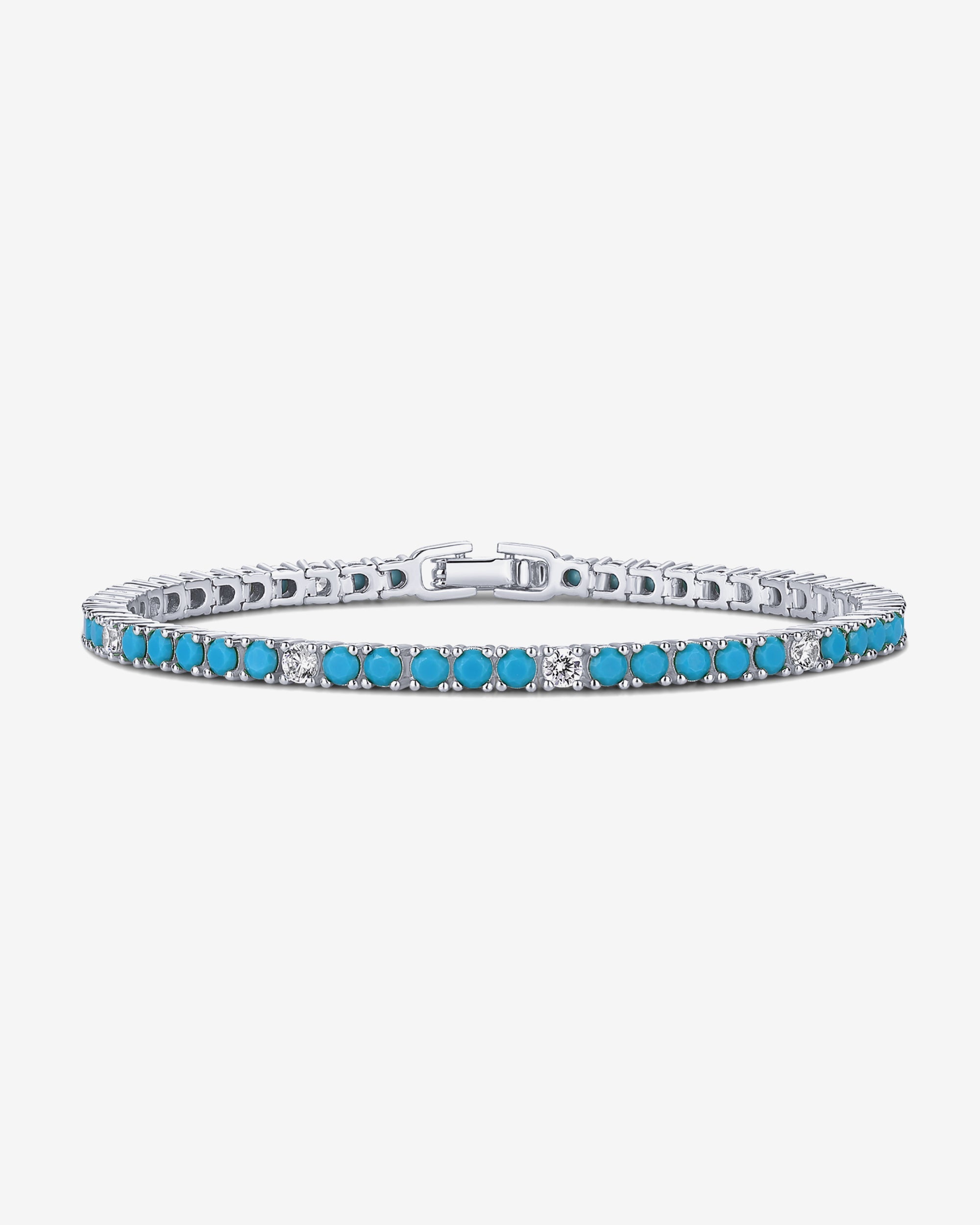 Colored Tennis Cubic Zirconia Bracelet