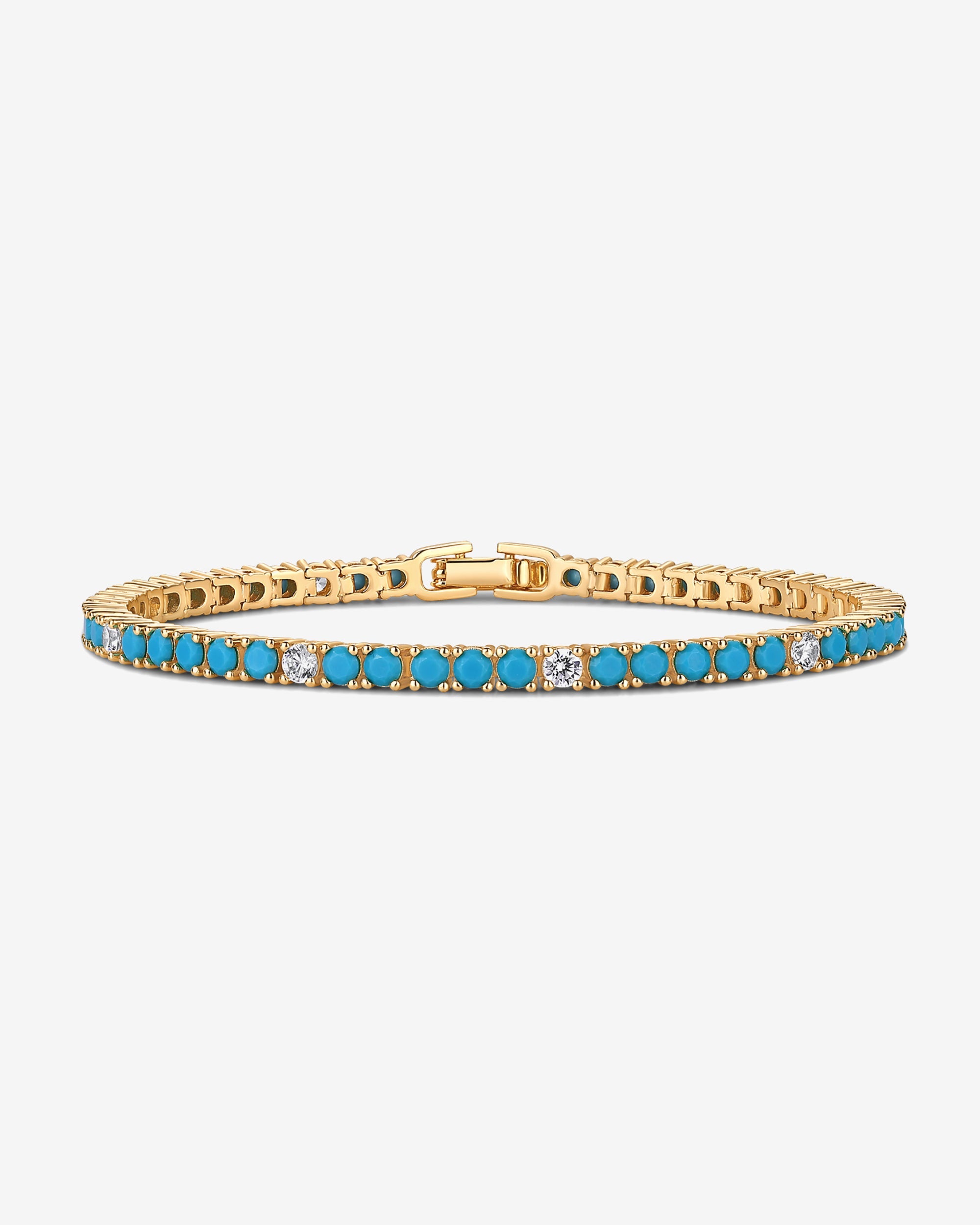 Colored Tennis Cubic Zirconia Bracelet