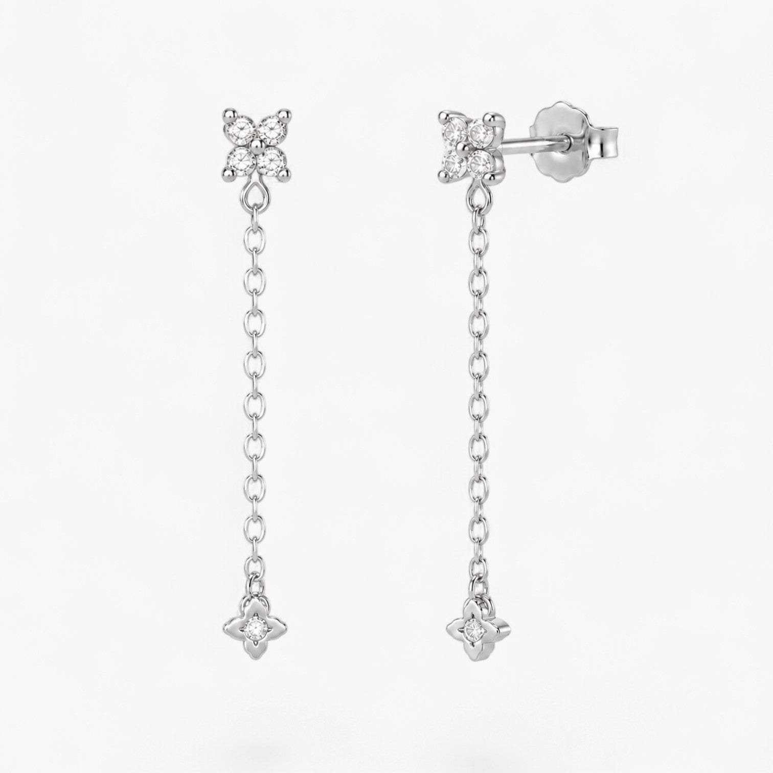 Crystal Teardrop Drop Earrings