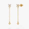 Crystal Teardrop Drop Earrings