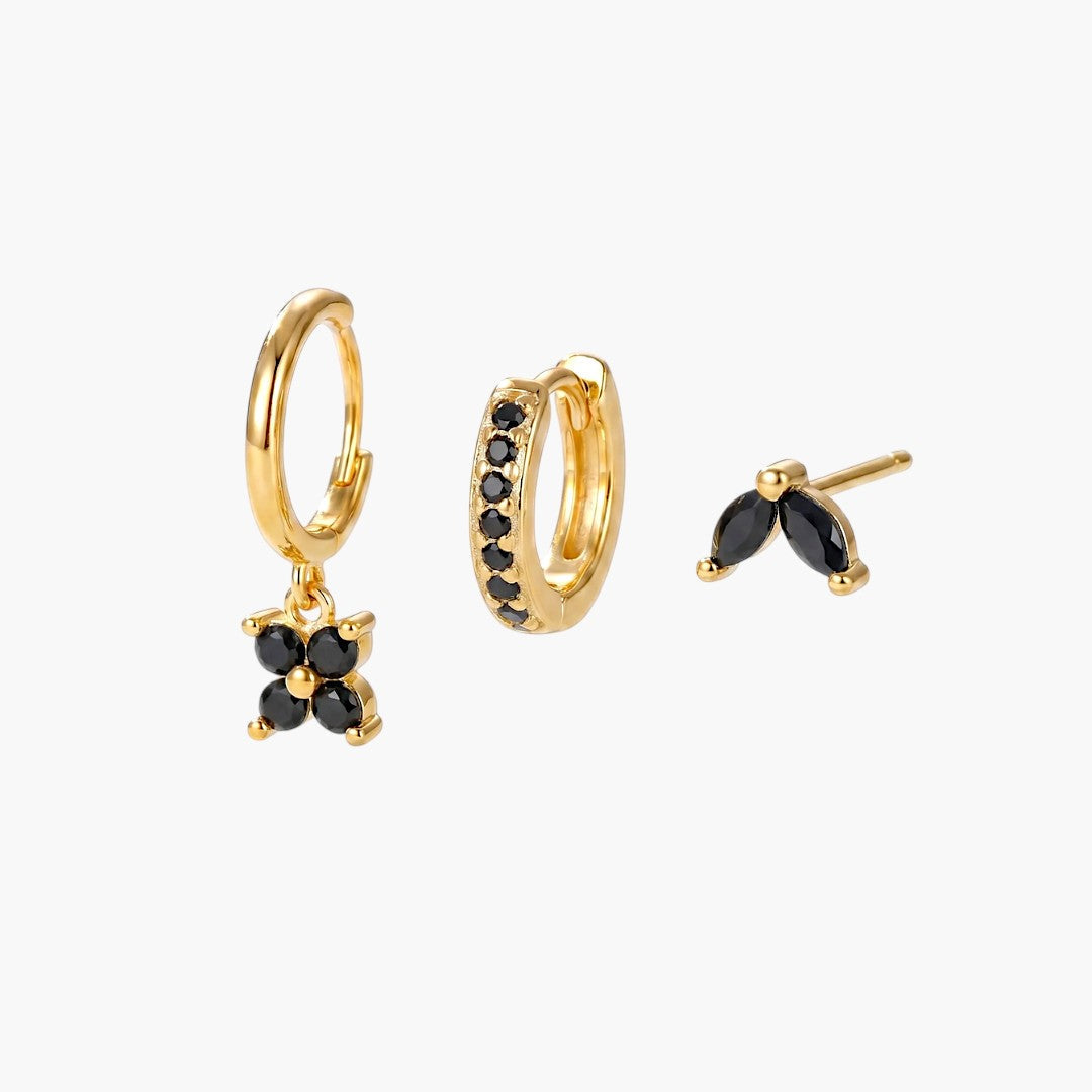 Lucky Clover Earring Trio