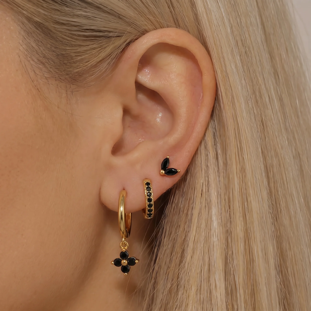 Lucky Clover Earring Trio