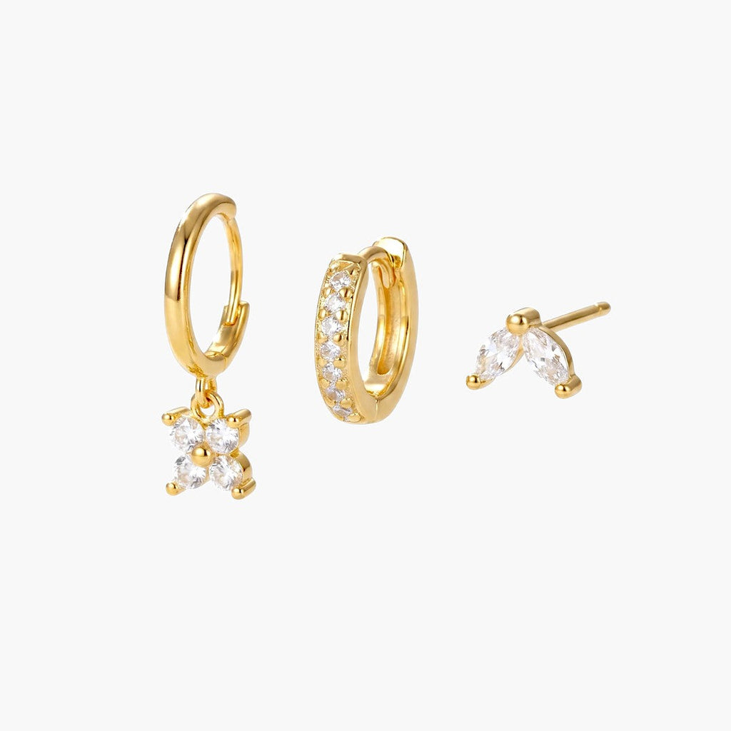 Lucky Clover Earring Trio