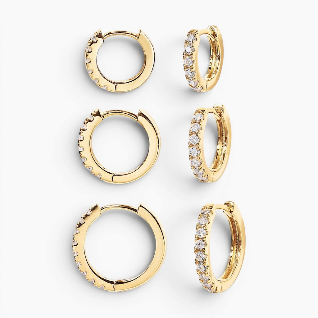 Sienna Small Hoop Earrings Trio