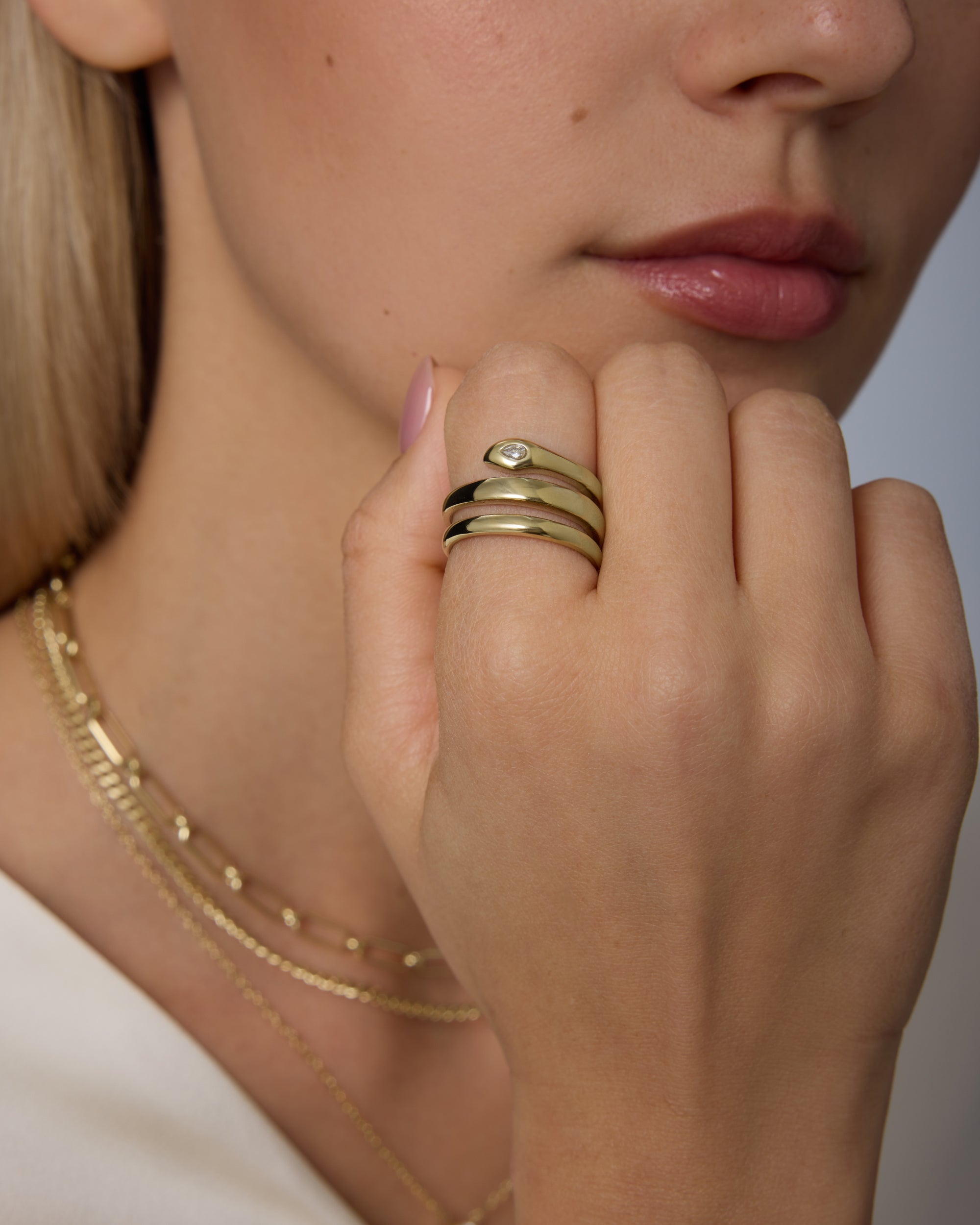 Waterproof Snake Wrap Ring